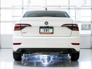 Volkswagen Jetta Performance Exhaust - AWE Tuning - Cat Back Track Edition - Diamond Black - `18-`21